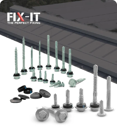 สกรูเมทัลชีท FIX-IT เจาะง่าย หัวคม กันสนิม