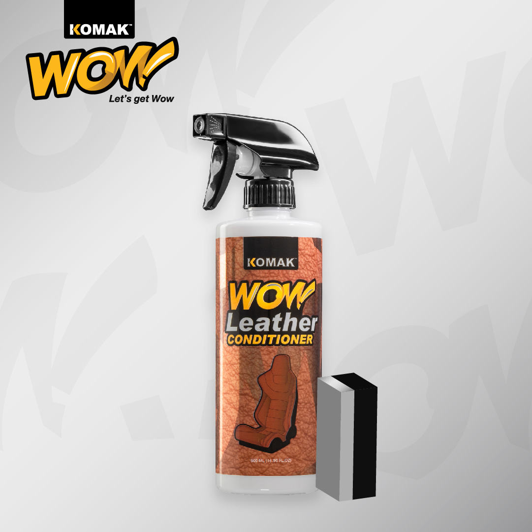 น้ำยาเคลือบเบาะหนัง WoW by Komak น้ำยาเคลือบเบาะหนัง และวัสดุภายในรถยนต์