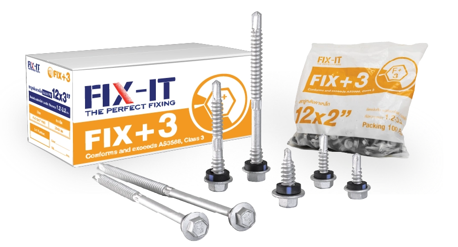 สกรูเมทัลชีท Fix Plus 3