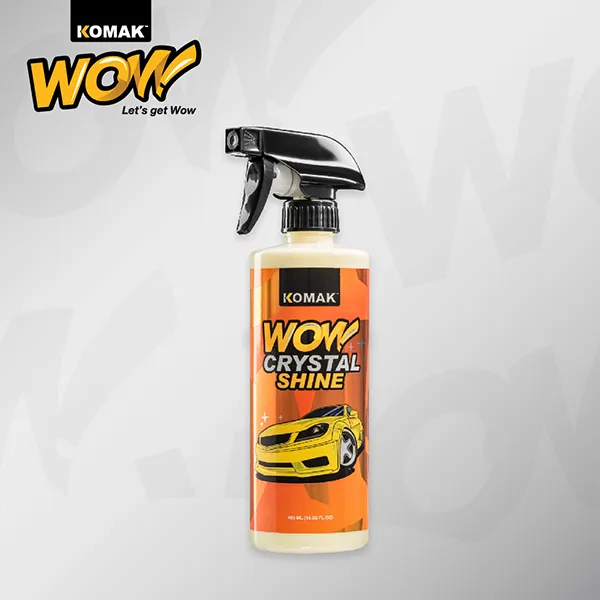 ผลิตภัณฑ์สเปรย์แว็กซ์เคลือบเงา สเปรย์แว็กซ์เคลือบเงา KOMAK WOW เพิ่มความฉ่ำวาวสวยงาม พร้อมปกป้องสีรถจากรังสี UV