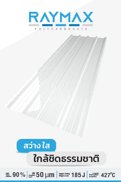 แผ่นหลังคาโปร่งแสง เรย์แม็ก กันสาดโปร่งแสง เรย์แม็ก