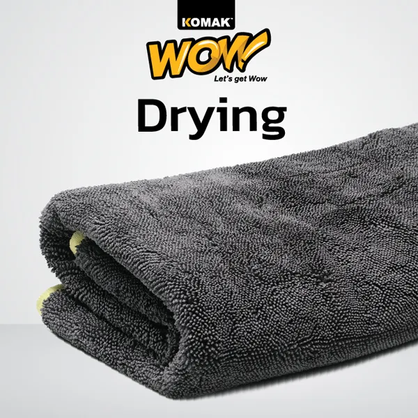 ผ้าเช็ดรถยนต์ WoW by Komak เนื้อผ้านุ่ม ไม่ทำลายผิวรถยนต์