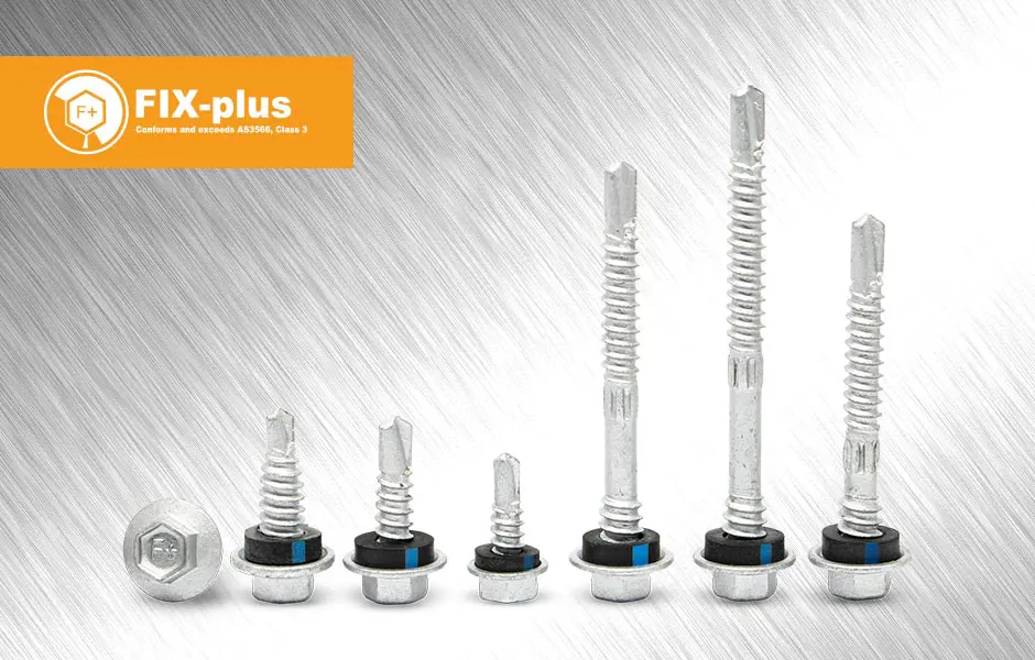 สกรูปลายสว่าน Fix-Plus สำหรับงานหลังคาเหล็ก